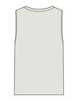 The Womens Heavyweight Tank - Washed Bone - Plum Creek Church - Center Chest - Embroidered- Tone on Tone