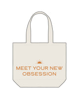 The Tote Bag - Natural - Rise Lagree - Front Stacked - Orange