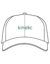 The Dad Hat - White - Kinetic Pilates - Center Crown - Embroidered - Eucalyptus