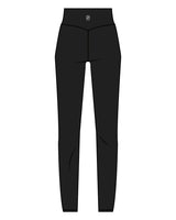 The Basic Legging - Black - The Oak Method - Center Back - White Printed
