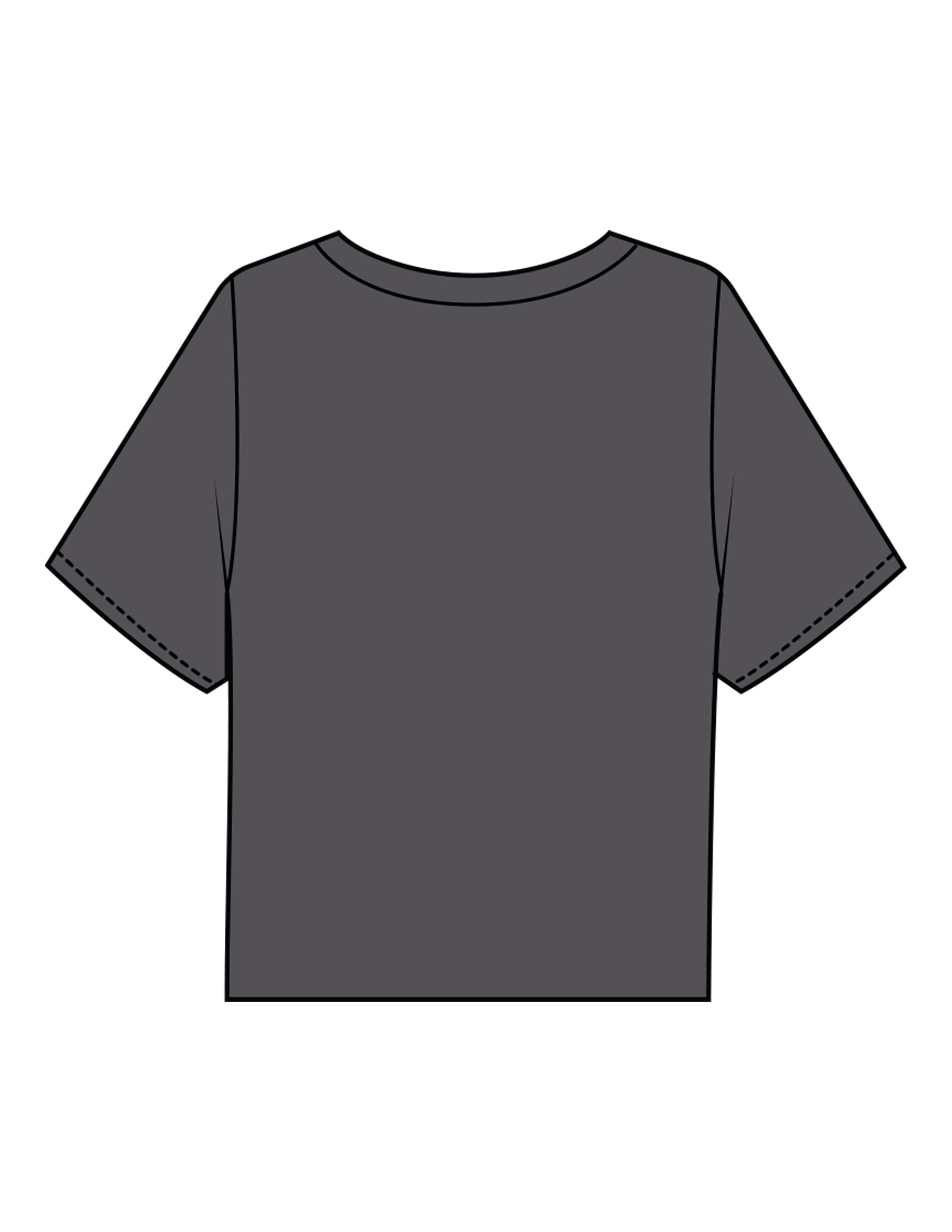The Boxy Crop Tee - Charcoal - Fit Biz Strategies - Center Chest Stacked "5:30" - Printed - White