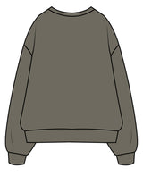 The Mens Crewneck - Cypress - NSpiers - Center Chest Stacked - Printed - Full Color