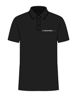 The Mens Polo - Black - Recovery Lab - Left Chest - Embroidered -  Full Color
