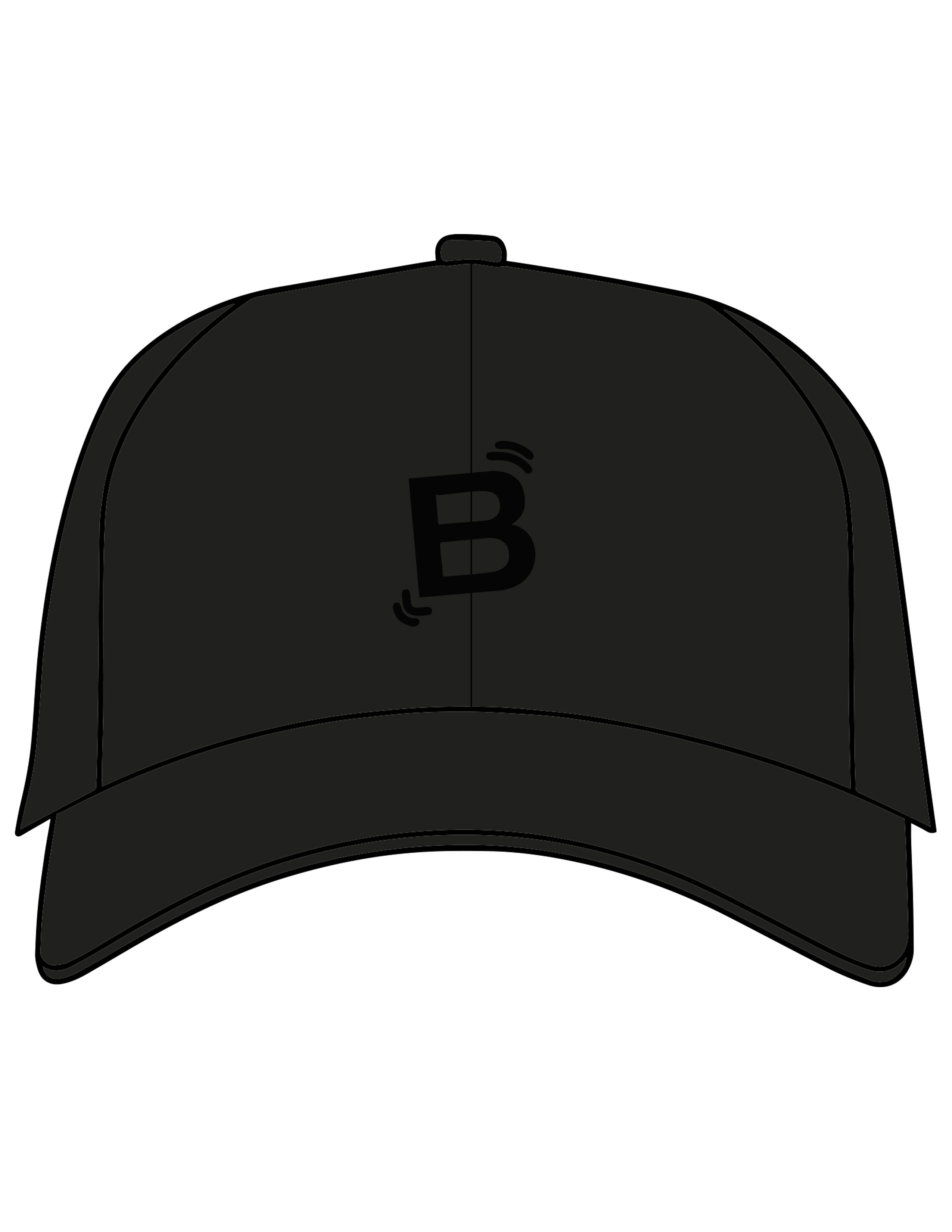 The Canvas Cap - Black - Tremble - Center Crown - Embroidered - Puff - Tone on Tone