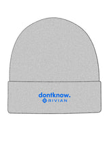 The Beanie - Heather - DontKnow. - Center Brim Stacked - EMB - Blue