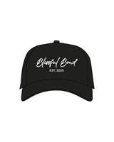 The Canvas Cap - Black - Blissful Bond - Center Crown - "EST 2025" - Printed - White