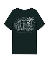 The Mens Heavyweight Tee - Pine Green - JL Marketing - Left Chest & Back Image - Printed - Off White