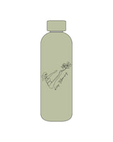 The Water Bottle - Pistachio - Bloom Pilates - Center - Printed - Black
