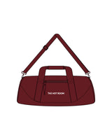 The Gym Duffel - Maroon - The Hot Room - Center - Embroidered - White