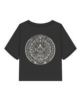 The Kids Tee - Black - FadeFarm - Center Chest & Back Round - Printed - Off White