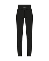 The Basic Legging - Black - Move Madly - Center Back - Printed - White