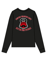 The Mens Long Sleeve - Black - KettleFlex - Center Chest & Back Stacked - Printed - Full Color