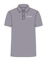 The Mens Polo - Heather - Zenwise - Left Chest - EMB - White