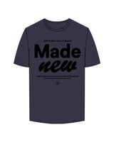 The Mens Tee - Midnight - Anthem Church - Center Chest Stacked - Printed - Black