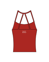 The Womens Sporty Tank - Red - Studio 205 - Upper Chest & Center Back - Printed - White