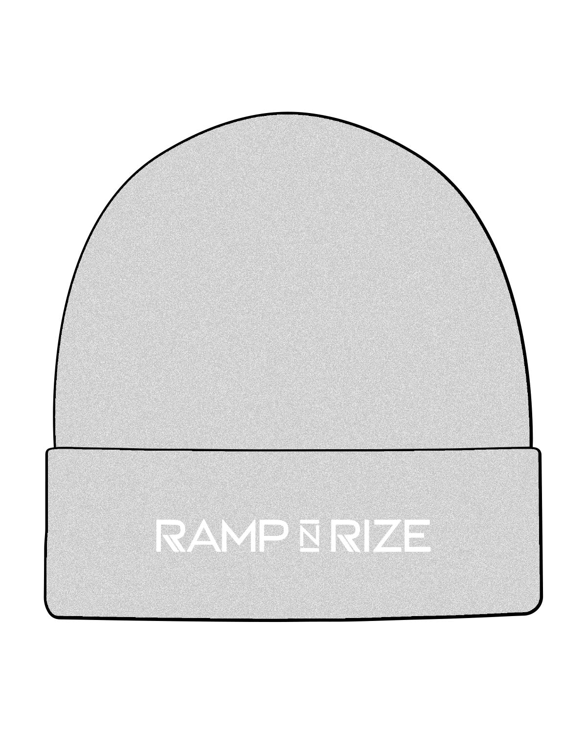 The Beanie - Heather - Ramp N Rize - Center Brim - Embroidered - Tone on Tone
