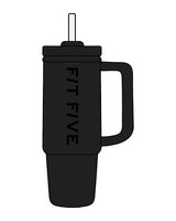 The Tumbler Cup - Black - Fit Five - Center - Tone on Tone