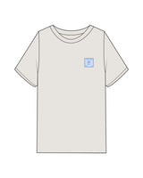 The Womens Heavyweight Tee - Washed Bone - Taylor Bach - Left Chest - Embroidered - Full Color