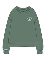 The Midweight Unisex Crewneck - Washed Alpine - Core Allure Pilates - Left Chest Stacked & Right Wrist - Embroidered - Full Color