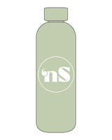 The Water Bottle - Pistachio - NSpiers - Center - White