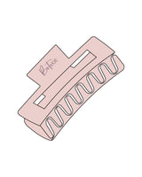 The Claw Hair Clip - Rose - Botoxie - Top Logo - Printed - Purple