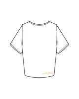 The Crop Tee - White - Scorch Fitness - Left Chest & Back Bottom Right - Embroidered - Full Color