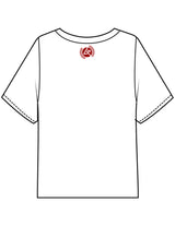 The Midweight Crop Tee - White - Lagree Red - Center Chest & Back Neckline - Printed - Red