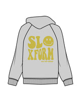 The Womens Hoodie - Storm - Slo x Form - Left Chest & Back Stacked - Printed - Yellow Green
