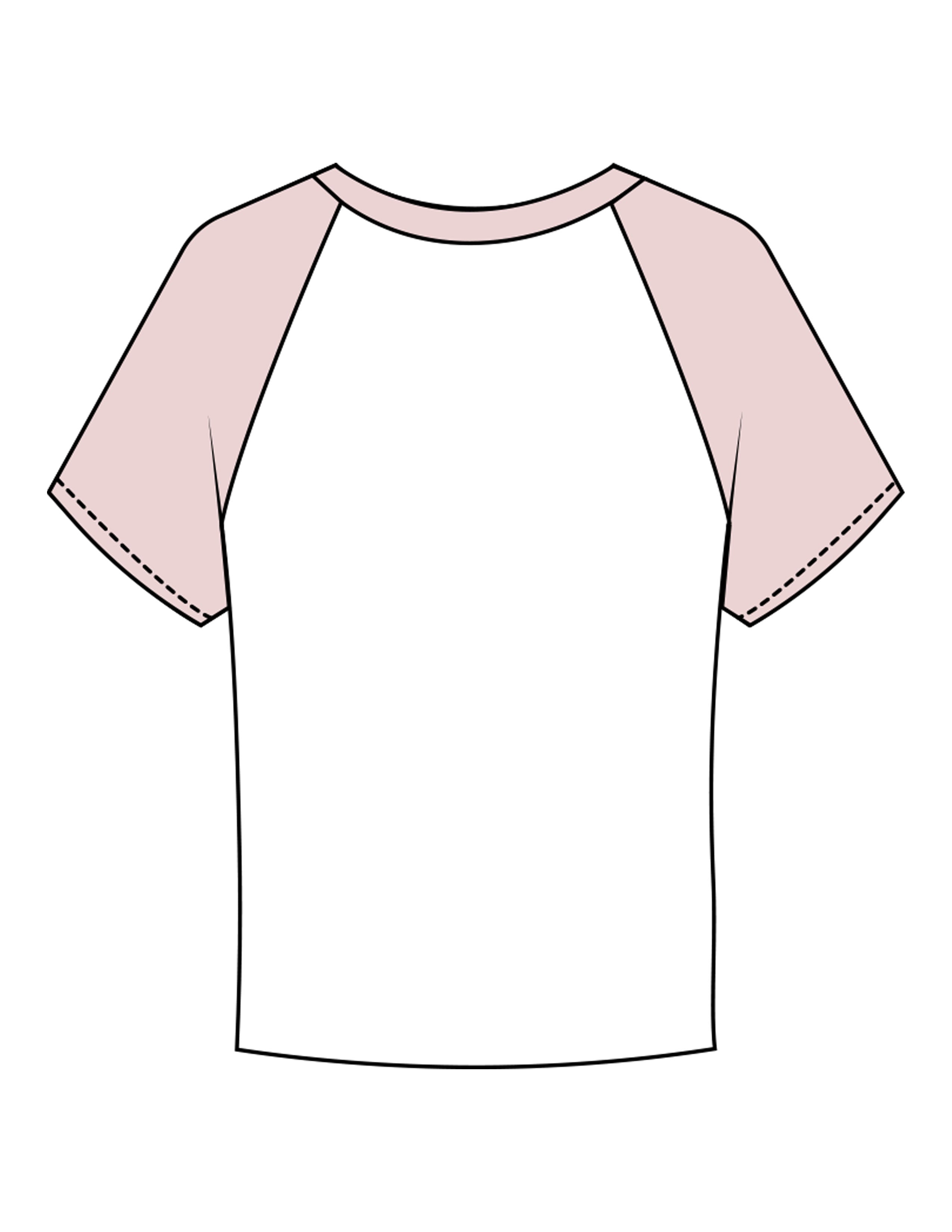 The Micro Rib Baby Tee - White / Pink - SWS - Center Chest Wavy Text - Printed - Full Color