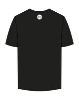 The Mens Tee - Black - Sigma Q - Center Chest & Back Neckline - White