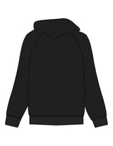 The Mens Hoodie - Black - Slo x Form - Left Chest - Printed - White