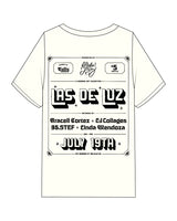 The Mens Heavyweight Tee - Off White - Studio Luz - Center Chest & Full Back - Printed - Black