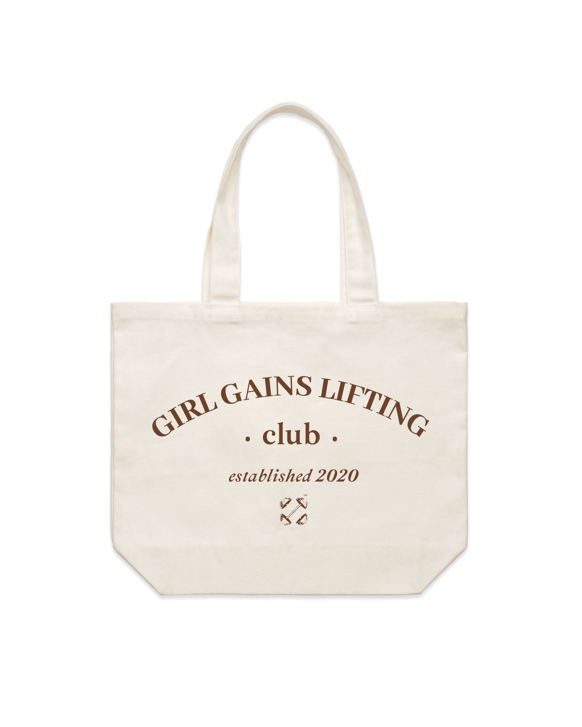 The Tote Bag - Natural - Girl Gains - Center Stacked - Brown