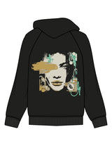 The Mens Heavyweight Hoodie - Black - Fase Lagree - Right Sleeve & Back Image - Printed - Full Color