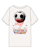 The Mens Heavyweight Tee - Washed White - Studio Luz - Left Chest & Full Back - Printed - Full Color