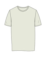 The Womens Tee - Lime - Barre Life - Front Neckline - Embroidered - White