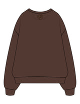 The Recycled Unisex Crewneck - Brown - Anthem Church - Left Chest Stacked & Back Neckline - Embroidered - Tone on Tone