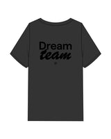 The Mens Heavyweight Tee - Washed Black - Anthem Church - Center Chest & Back Stacked "DREAM TEAM" - Printed - Black