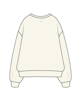 The Womens Heavyweight Crop - Off White - Squeeze Massage - Center Chest Stacked & Back Neckline -  Printed - Full Color