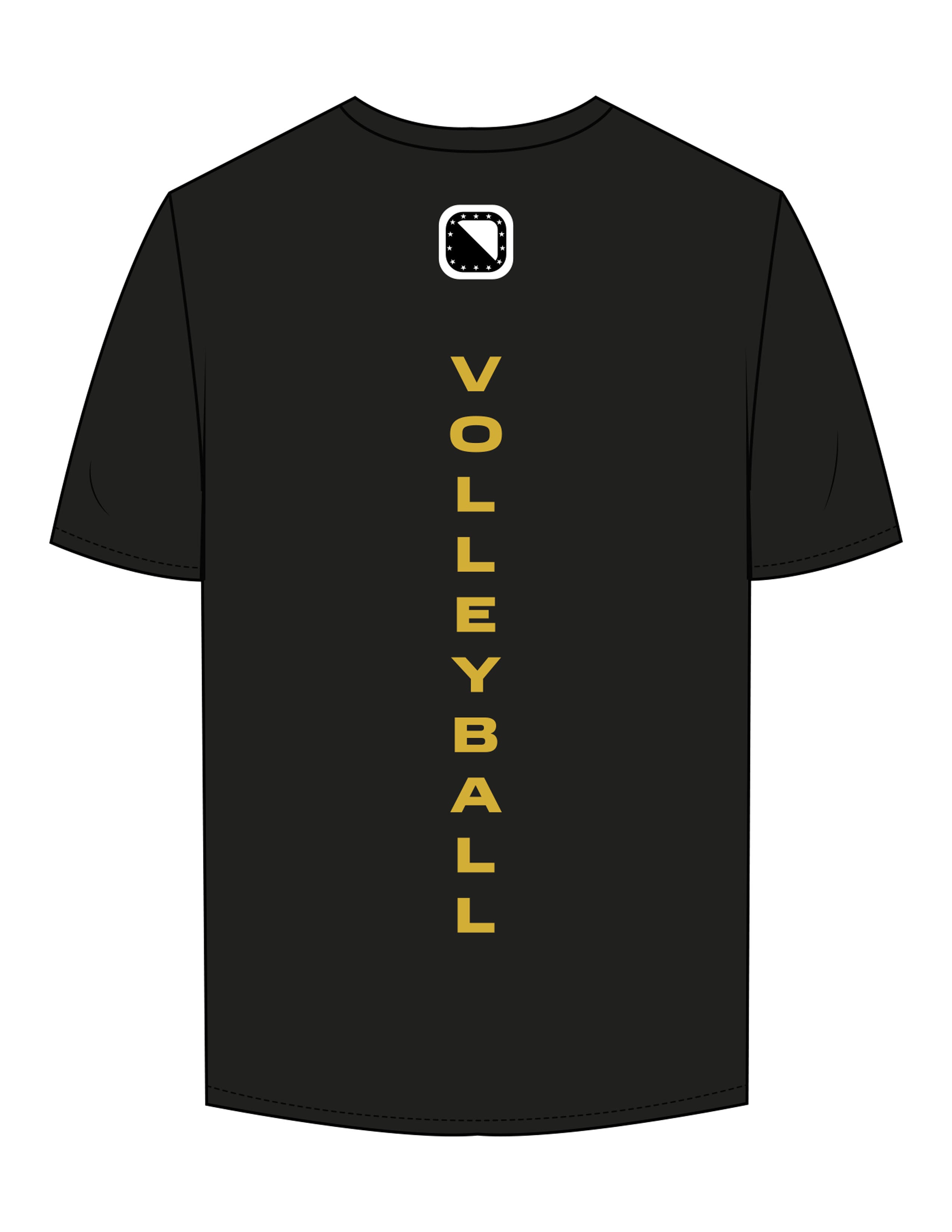 The Mens Tee - Black - Odyssey Performance - Center Chest Stacked & Back Spine - Printed - Full Color