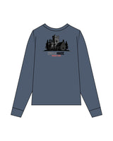 The Mens Long Sleeve - Petrol - Castle House - Chest & Back - Printed - Full Color