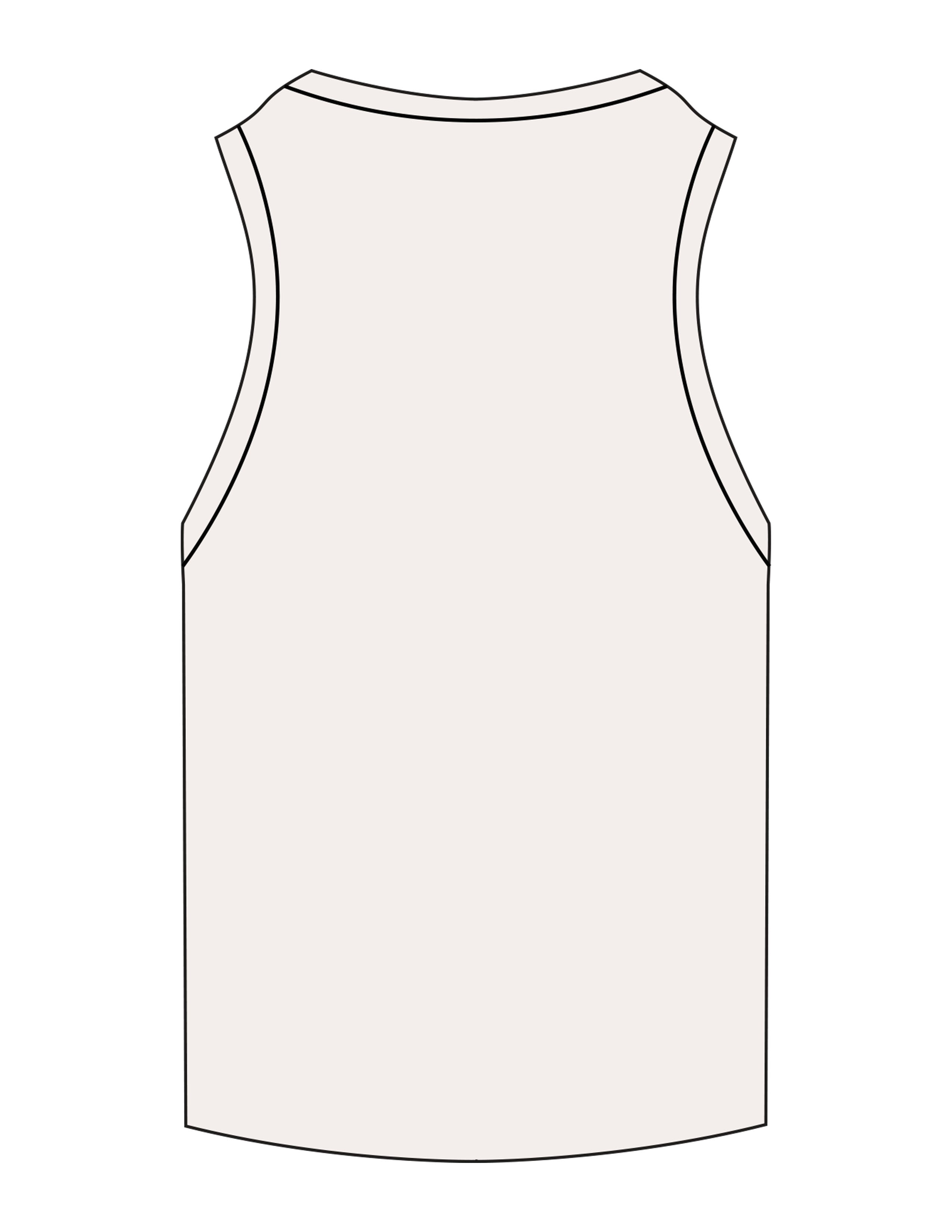 The Ribbed Full Length Tank - Off White - Angely Solano - Center Chest Stacked - EMB - Full Color