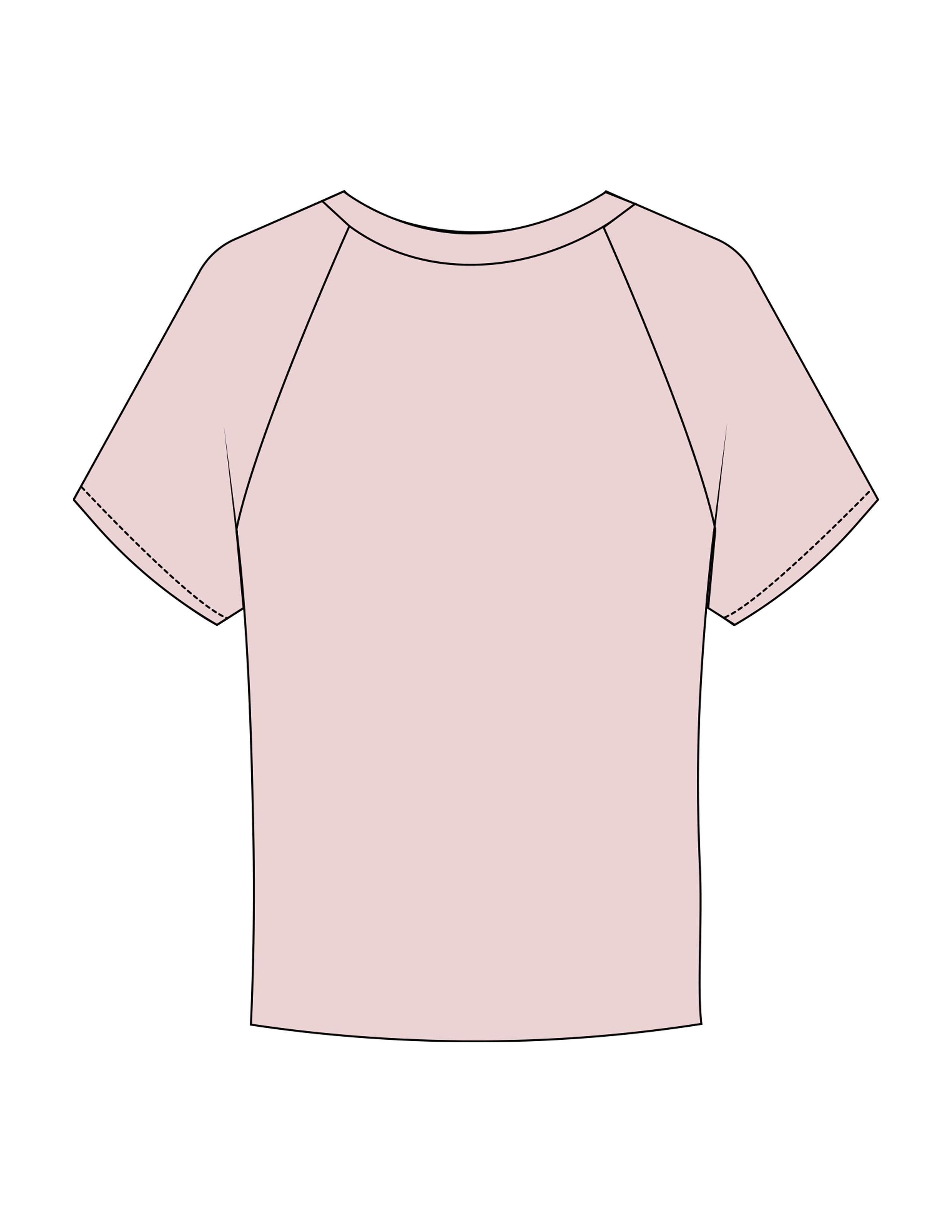 The Micro Rib Baby Tee - Pink - Botoxie - Center Chest - Printed - Tone on Tone