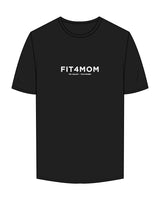 The Mens Tee - Black - F4Mom-TriValley - Center Chest Stacked & Back Center "TEAM MEMBER" - Printed - Full Color
