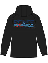 The Mens Windbreaker - Black - Reiner Pump Systems - Back Stacked - Printed - Full Color