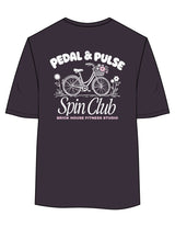 The Womens Oversized Tee - Ink - Brick House Fitness - Left Chest Stacked & Back Stacked - Printed - Full Color
