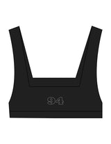 The Box Cut Bra - Black - Celina Arzola - Center Chest & Center Back "94" - Printed - White