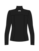 The Womens Zip Jacket - Black - Gladden Gains - Left Chest & Back Neckline - Printed - White