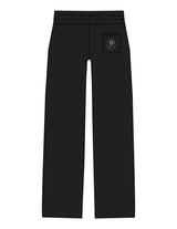 The Straight Leg Sweatpant - Black - Platinum Pilates - Left Leg & Back Pocket - Printed - Full Color