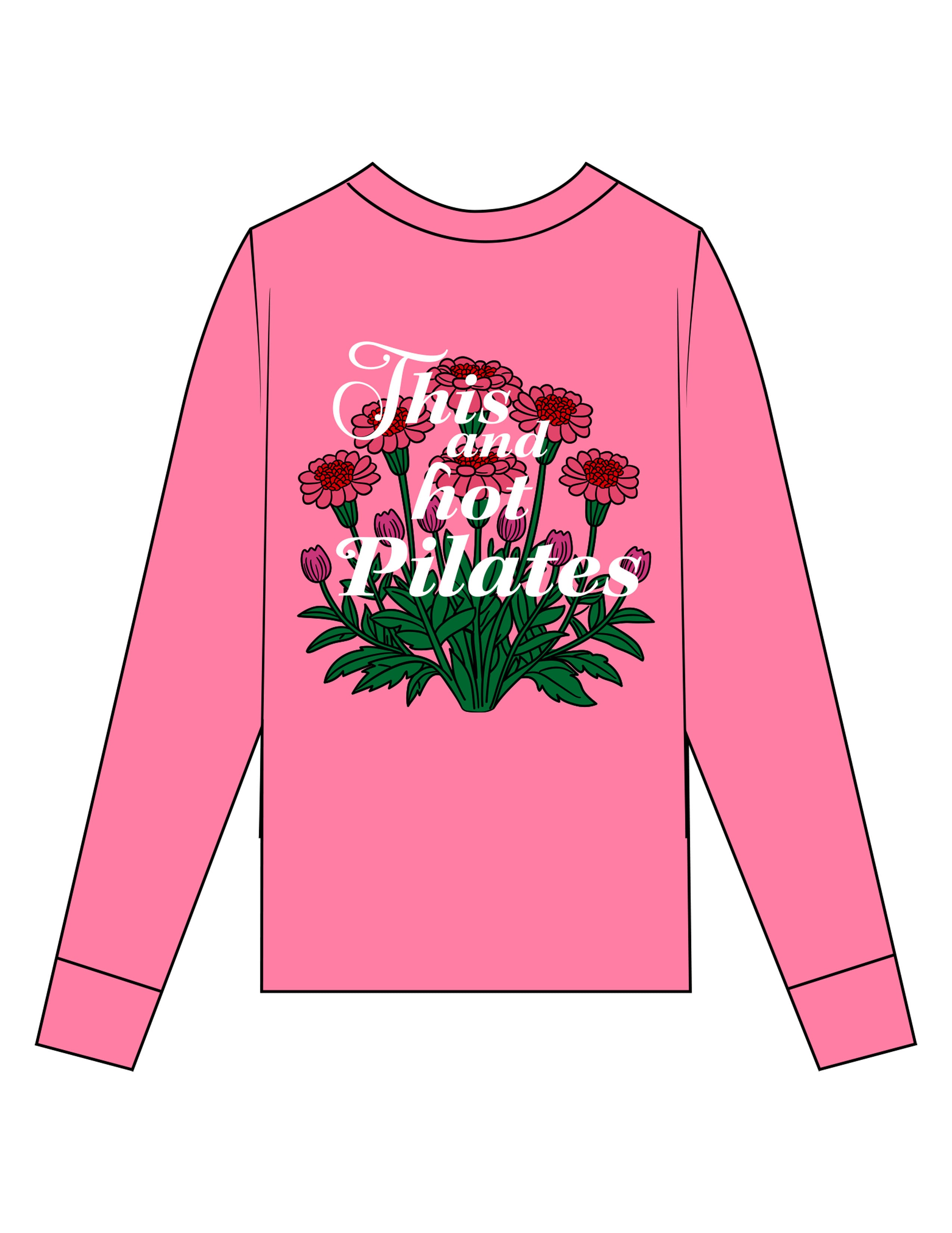 The Unisex Midweight Long Sleeve - Watermelon - Brick House Fitness - Left Chest & Right Trunk - Left & Right Sleeve - Full Back - Printed - Full Color